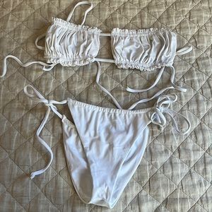 White size small set bikini Amazon